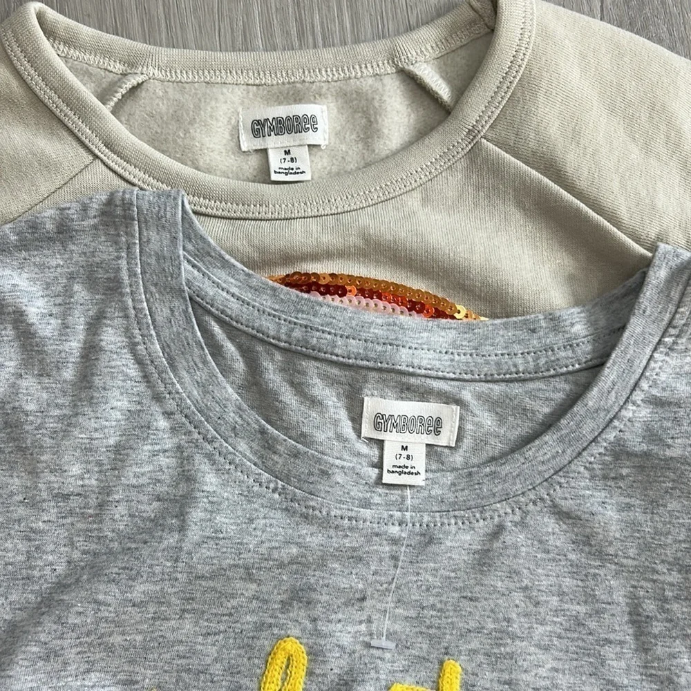 2 Gymboree oversized tee shirts